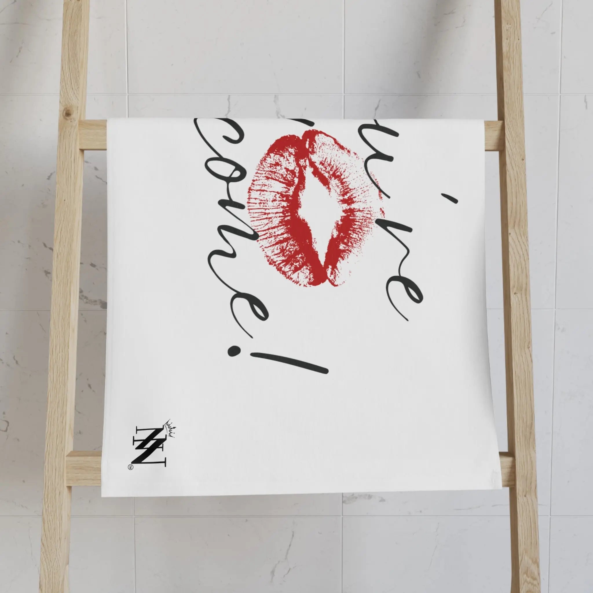 You’re Welcome! with a Kiss Cum Towel