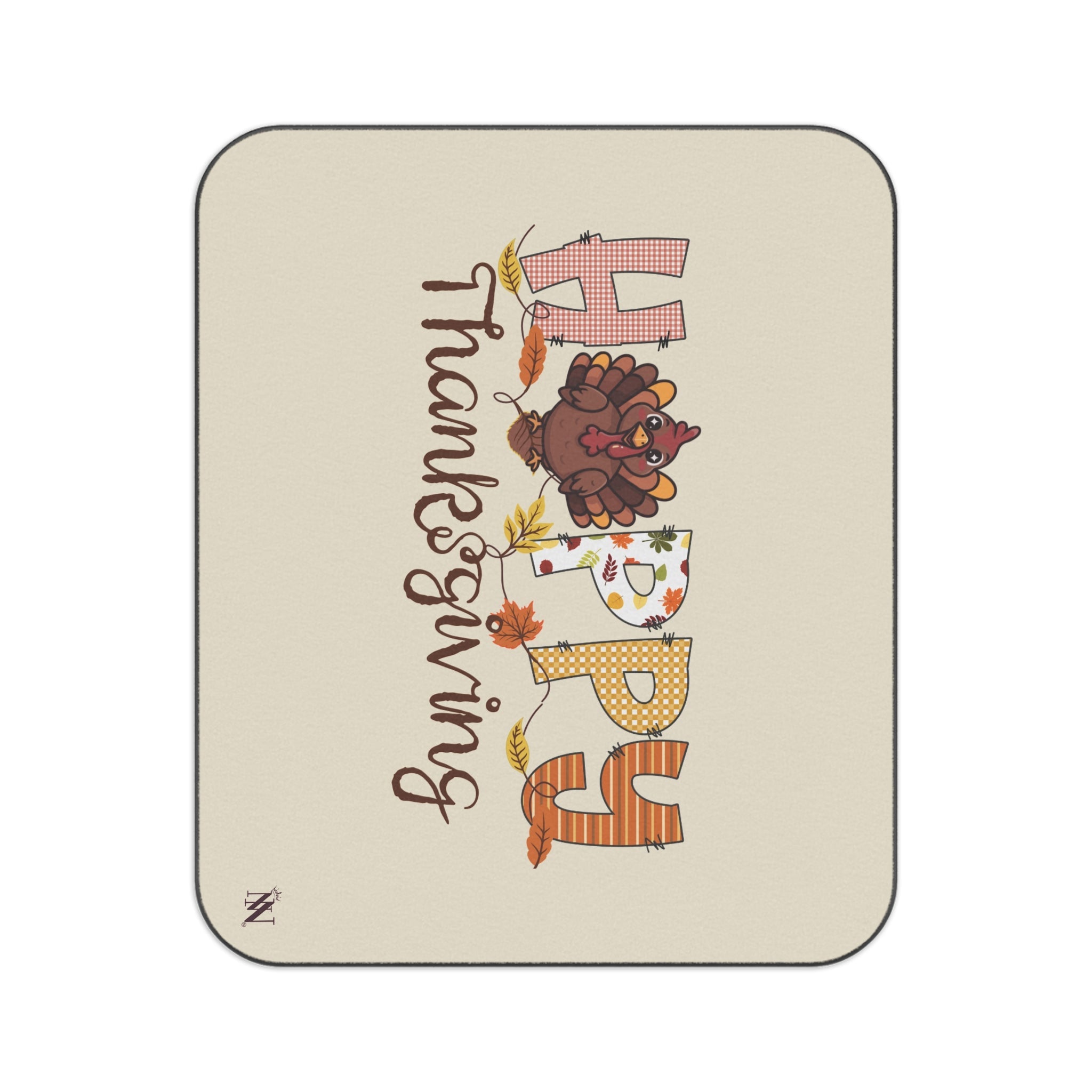 Cute Happy Thanksgiving | Mix Match Fun-Flirty Lovers’ Water-Resistant Blankets