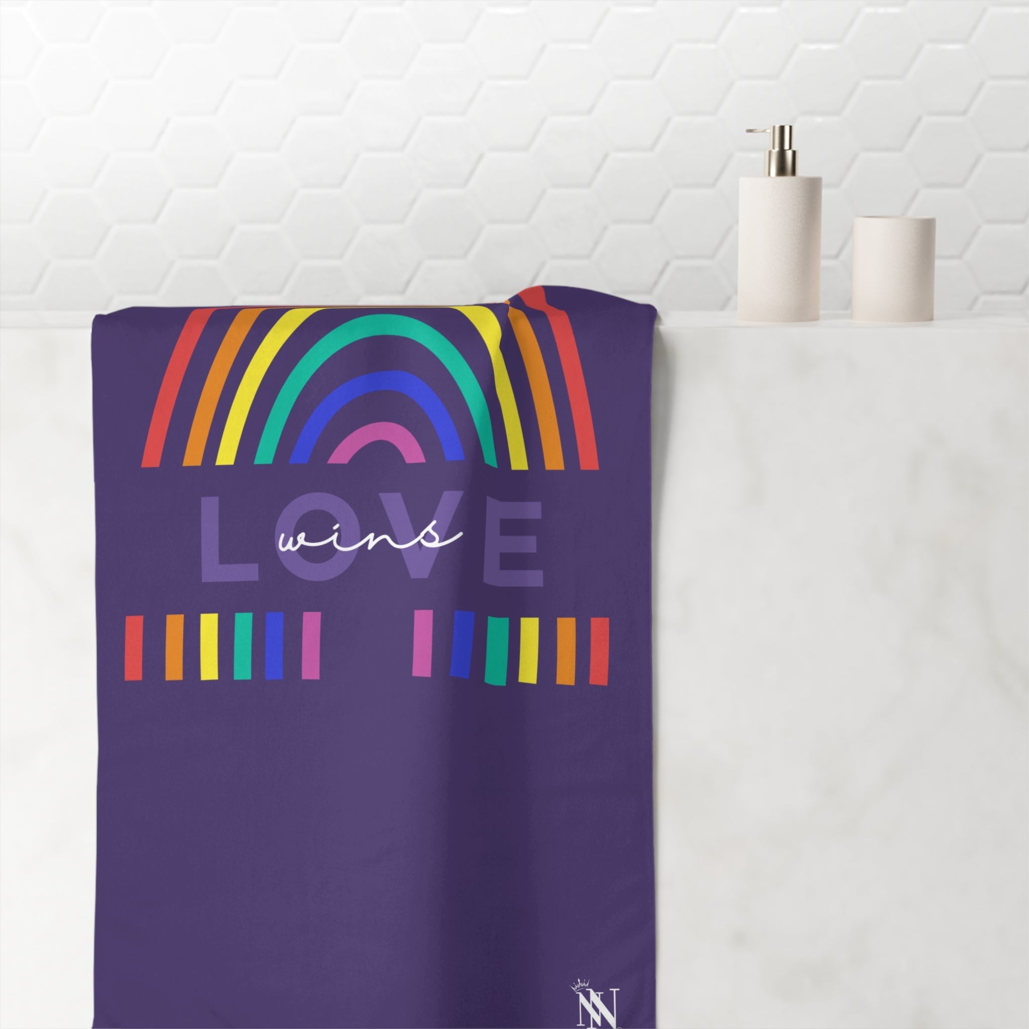 Love Wins Rainbow | Mix & Match XL Fun-Flirty Lovers’ Towels