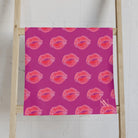Lips Kiss Mark Pattern Hot Pink | Mix & Match Classic Fun-Flirty Lovers’ Towels