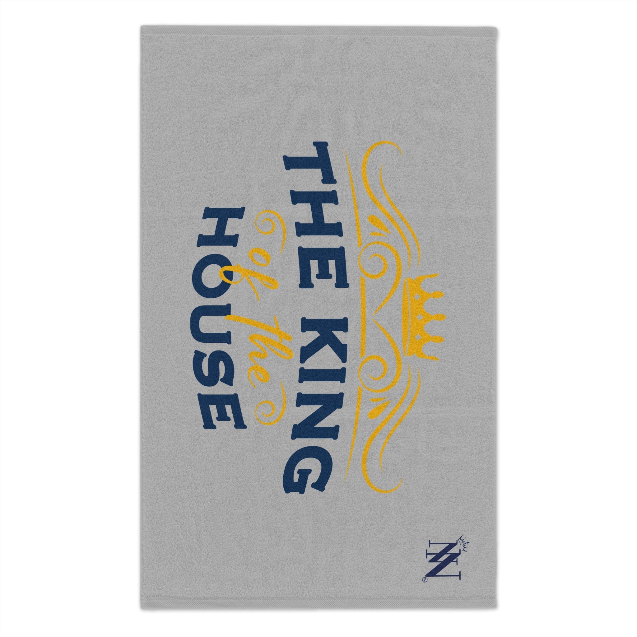 The King of the House Light Grey | Mix & Match Soft Fun-Flirty Lovers’ Towels