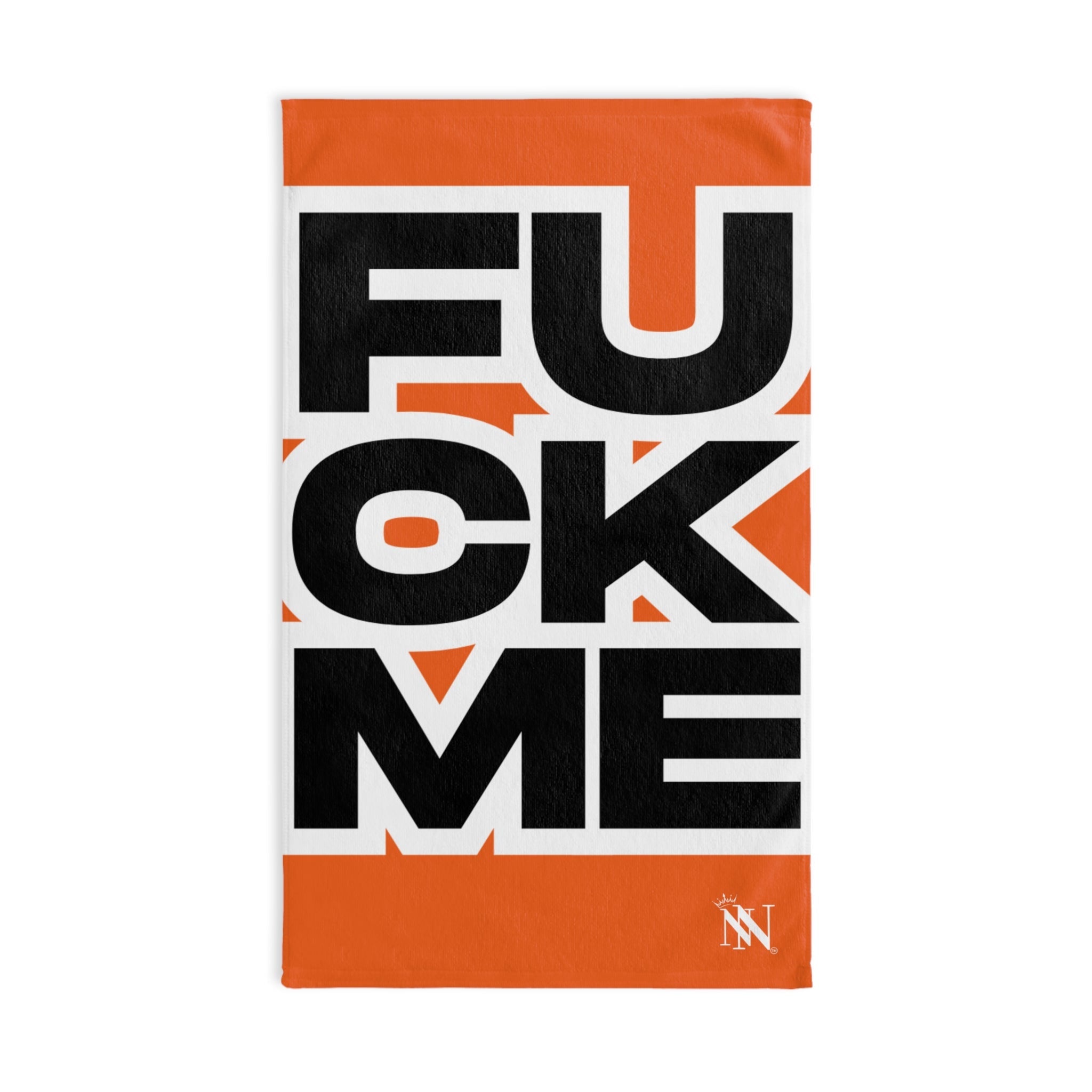 FUCK ME Block Letter Orange Cum Towel