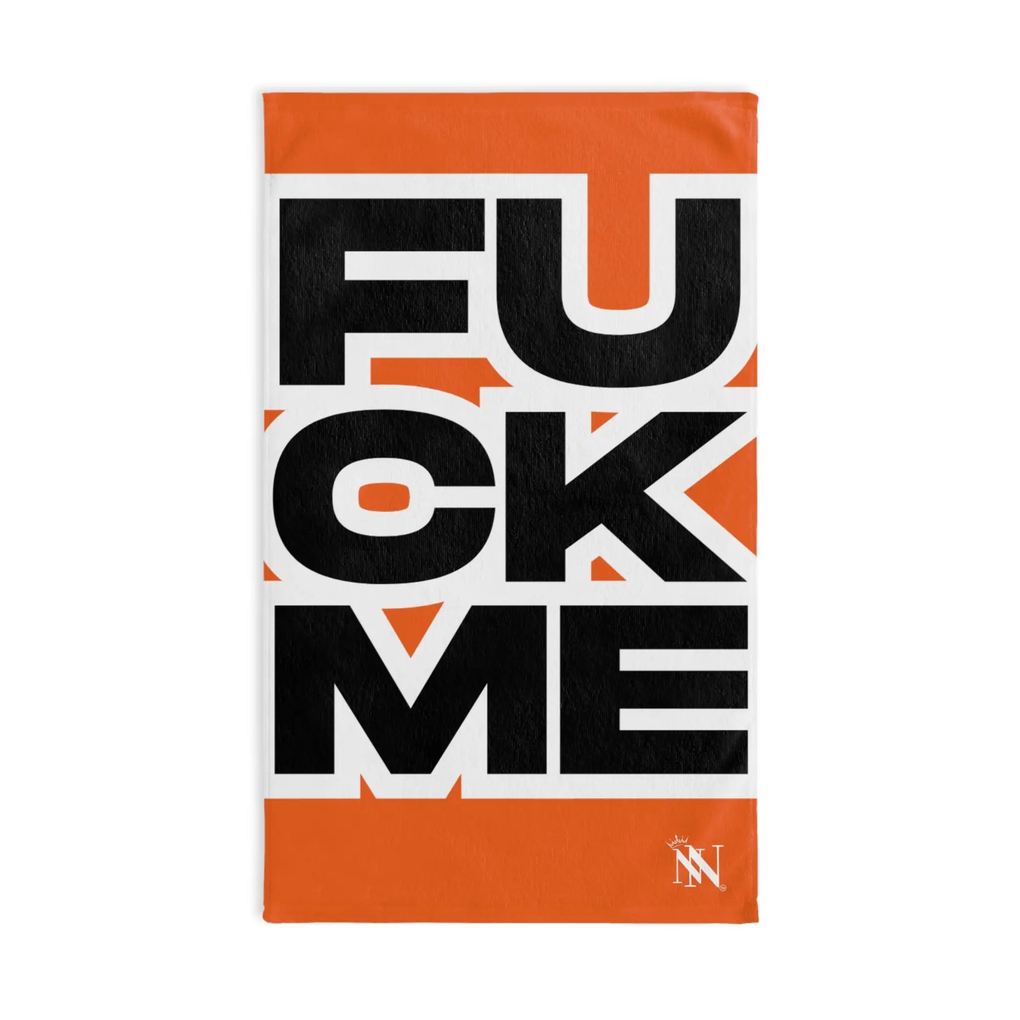 FUCK ME Block Letter Orange Cum Towel