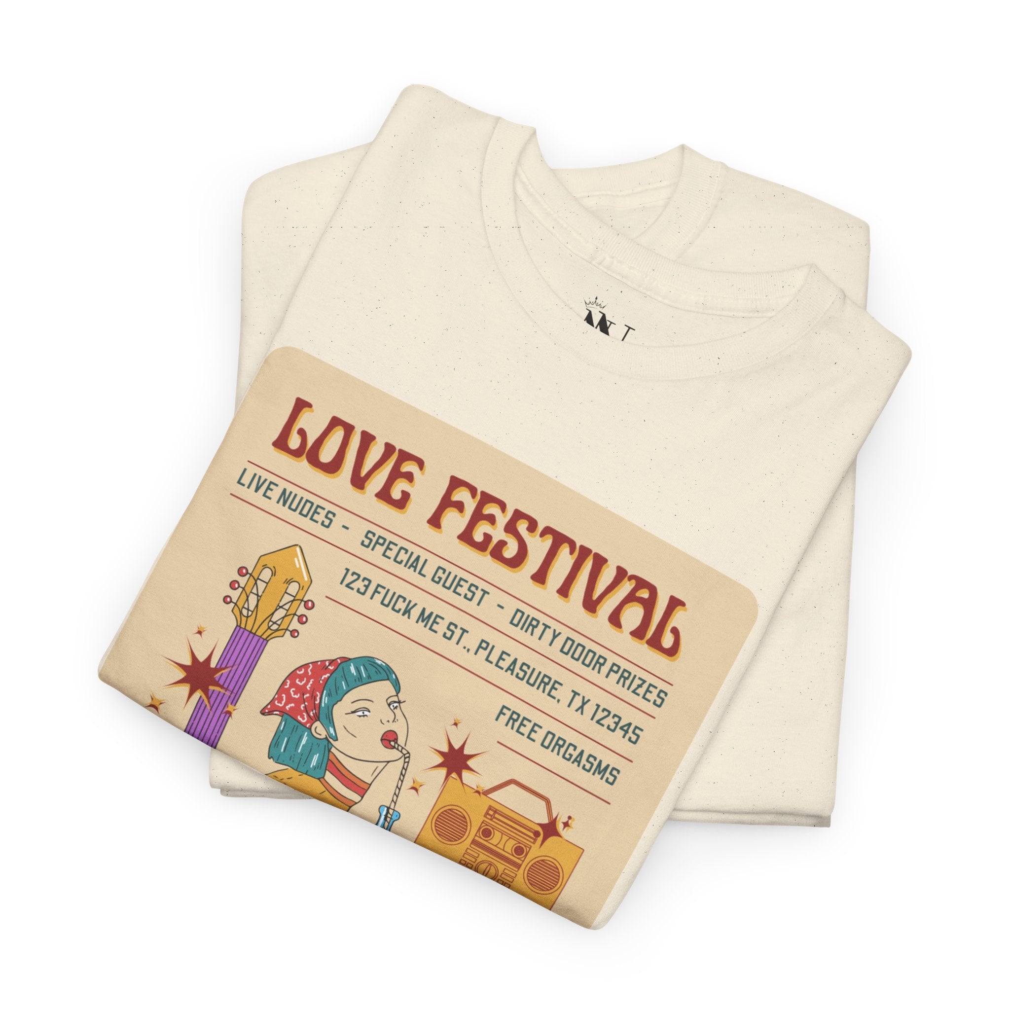 Love Festival! | Mix & Match 100% Cotton Unisex Fun-Flirty Lovers’ Tees