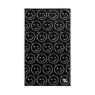 Wink Emoji Pattern Black Cum Towel