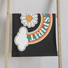 Free Spirit Retro Sticker Dark Grey Cum Towel