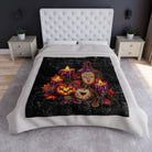 Witches Need Playtime Too | Nectar Napkins Fun-Flirty Lovers’ Crushed Velvet Blankets