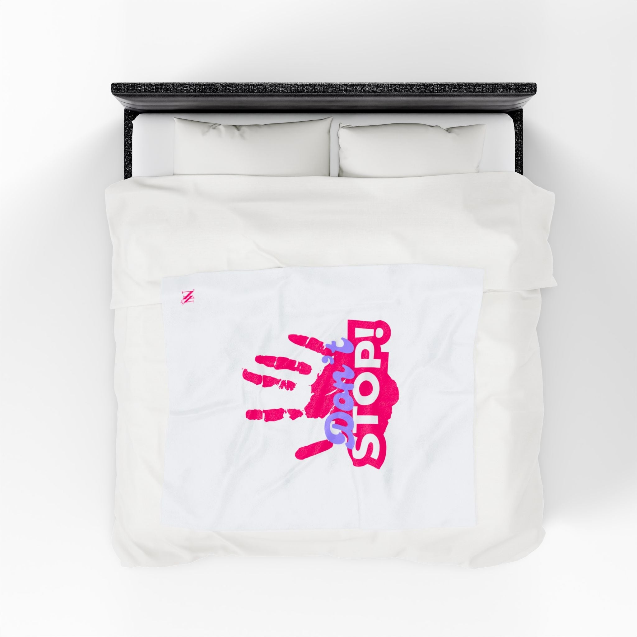 Don’t Stop! Handprint | Mix & Match Fun-Flirty Lovers’ Blankets