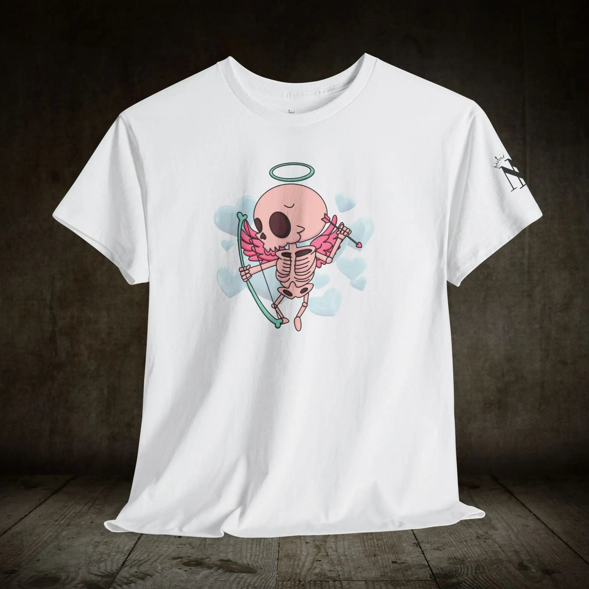 Skeleton Cupid Love | Mix & Match Cotton Unisex Fun-Flirty Lovers’ T-Shirts