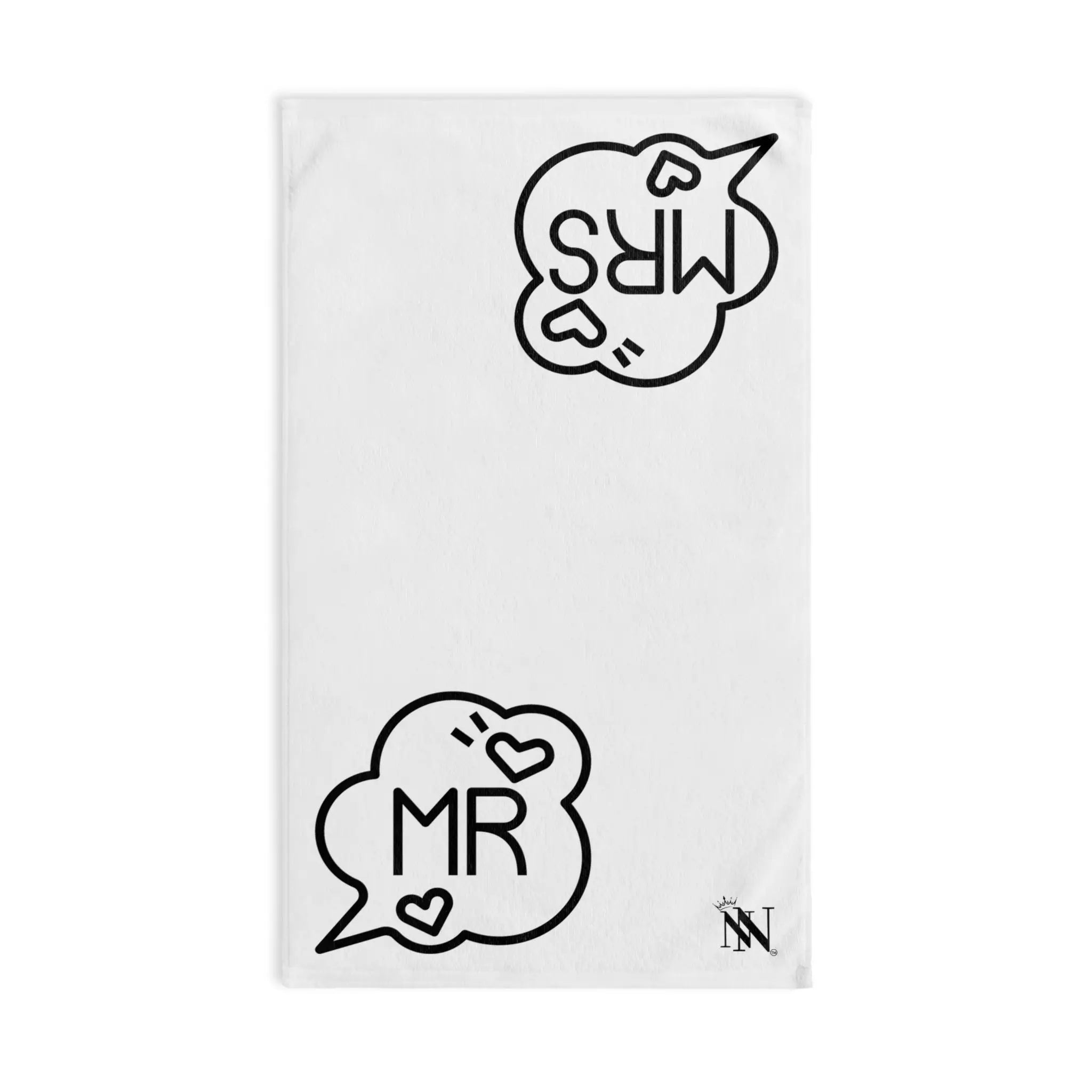 Mr. Mrs. Caption Shareable | Mix & Match Classic Fun-Flirty Lovers’ Towels