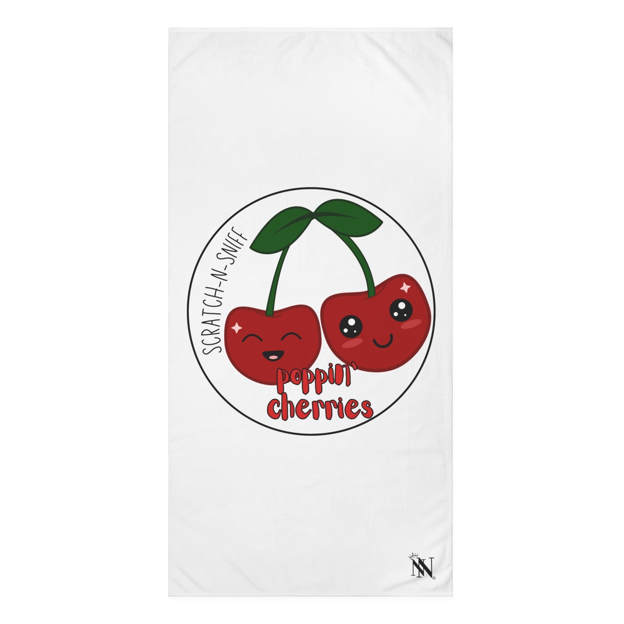 Poppin’ Cherries Scratch N Sniff | Mix & Match Naughty XL Fun-Flirty Lovers’ Towels