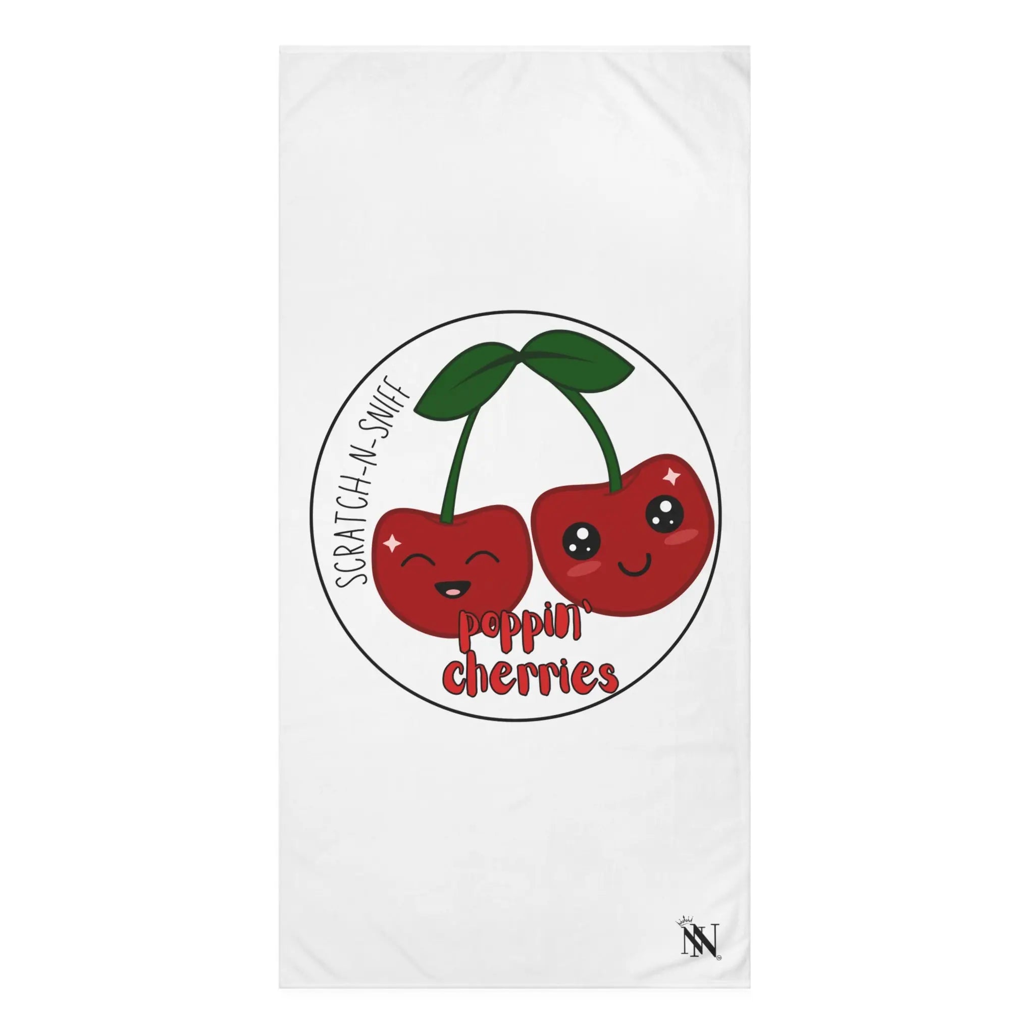 Poppin’ Cherries Scratch N Sniff | Mix & Match Naughty XL Fun-Flirty Lovers’ Towels