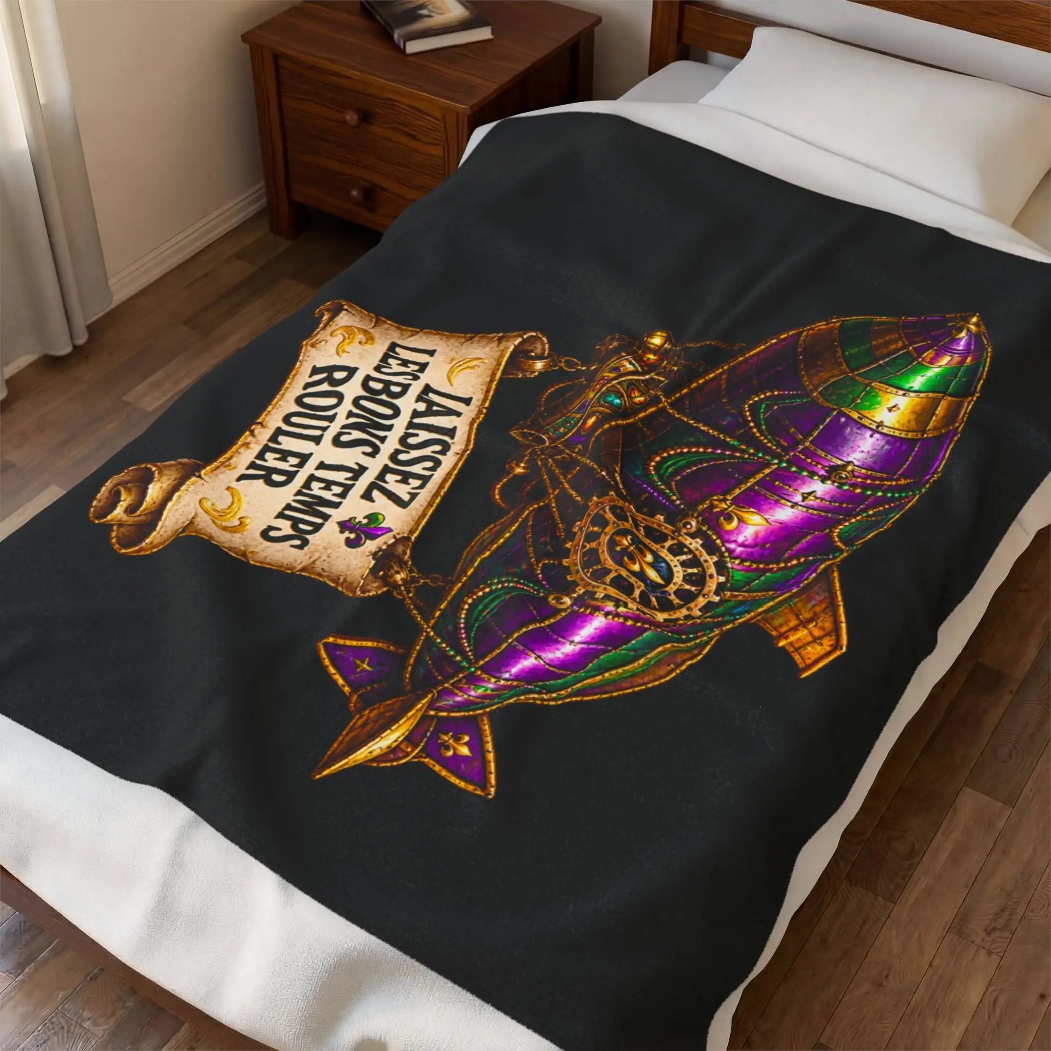 Laissez Les Bons Temps Rouler Blimp Lovers’ Blanket