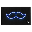 His Mustache Neon | Mix & Match Soft Fun-Flirty Lovers’ Towels
