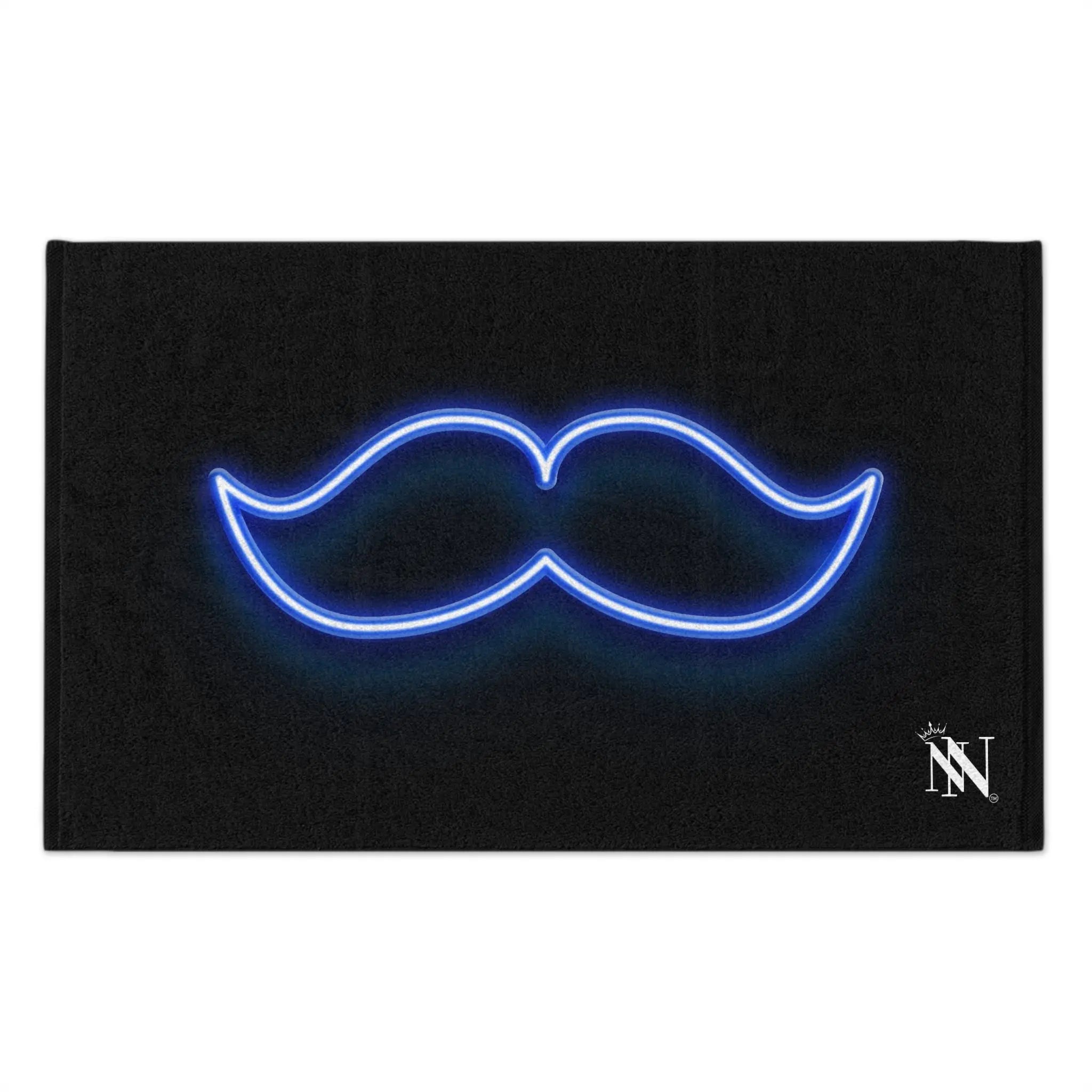 His Mustache Neon Sex Towel