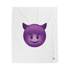 Naughty Devil Emoji | Mix & Match Soft Fun-Flirty Lovers’ Blankets