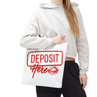 Deposit Here with a Kiss | Mix & Match Fun-Flirty Lovers’ Totes