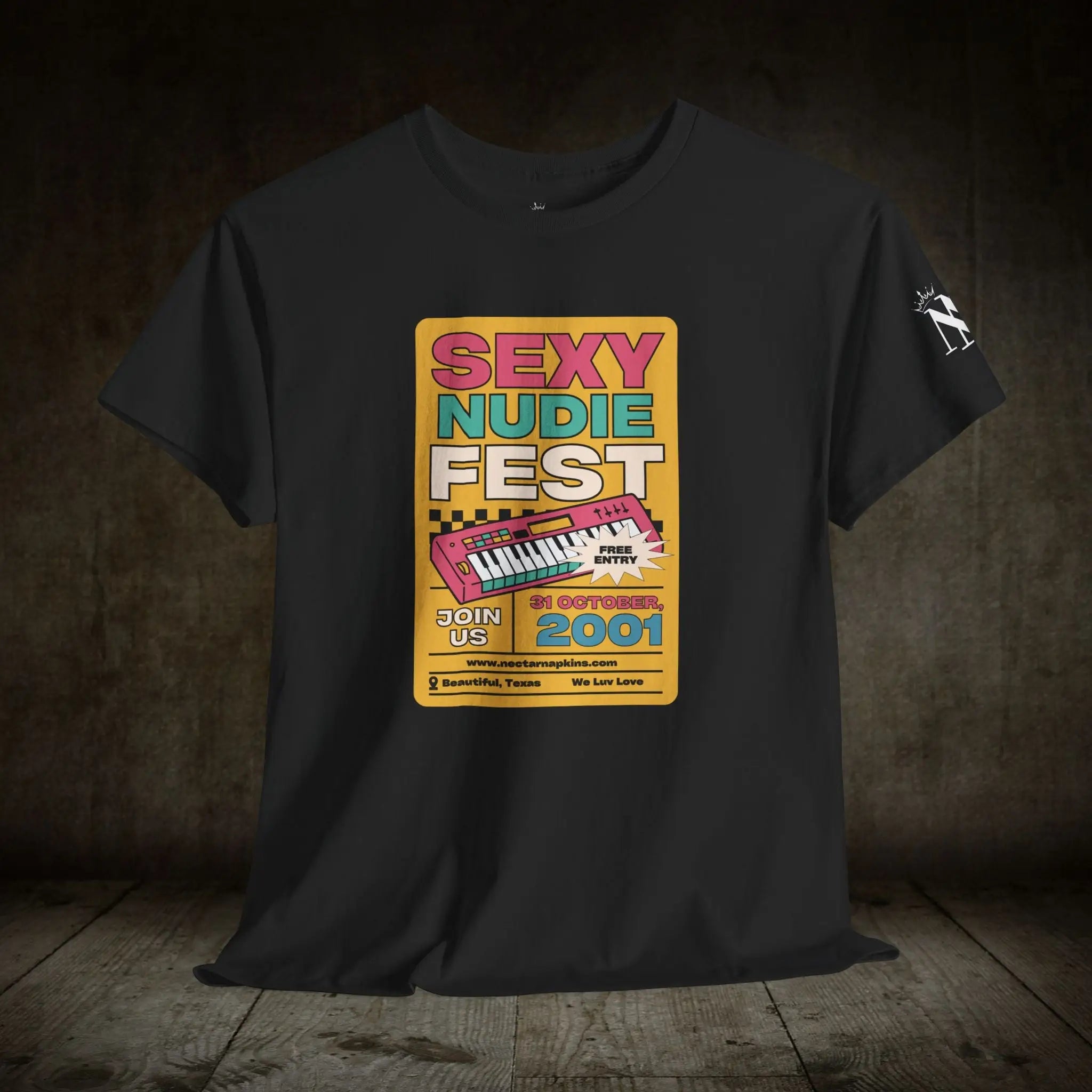 Sexy Nude Fest | Mix & Match 100% Cotton Unisex Fun-Flirty Lovers’ Tees