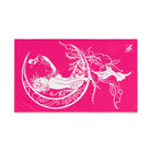 Mermaid On Moon Signature Pink Cum Towel