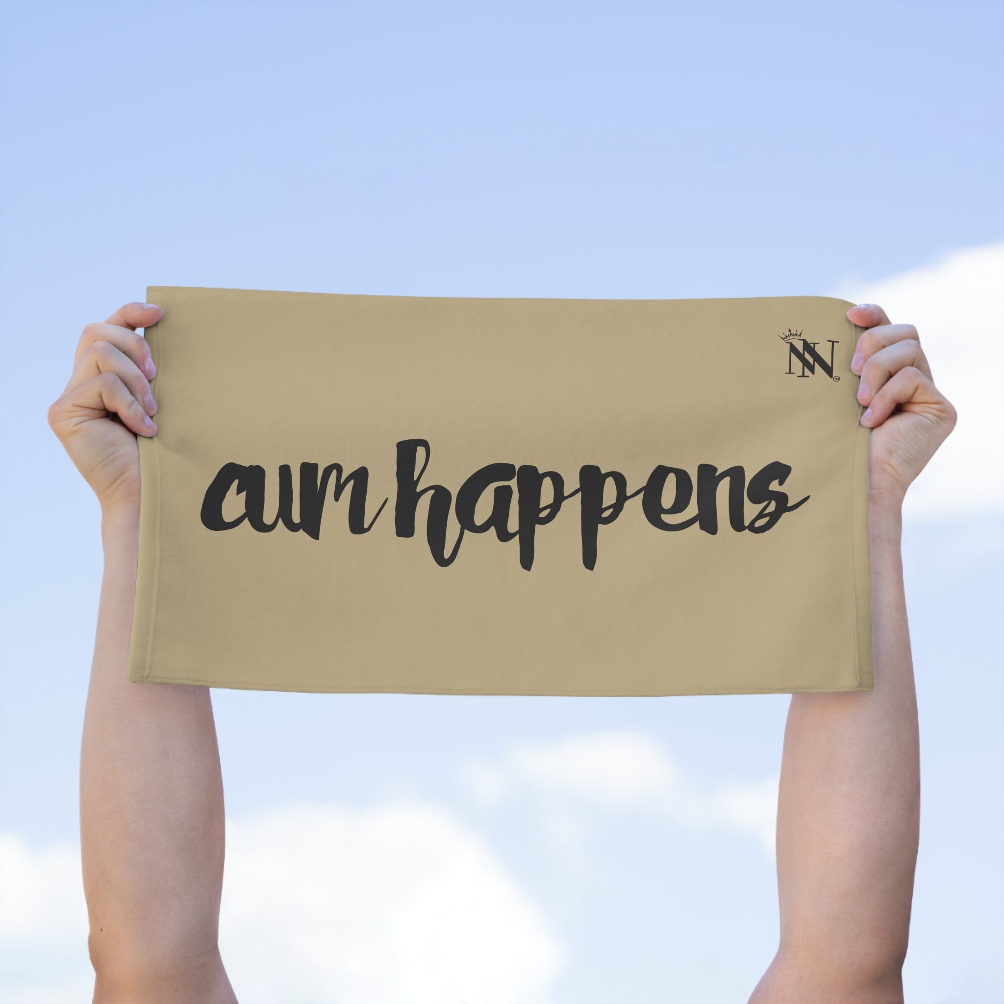 Cum Happens Gold | Mix & Match Soft Fun-Flirty Lovers’ Towels