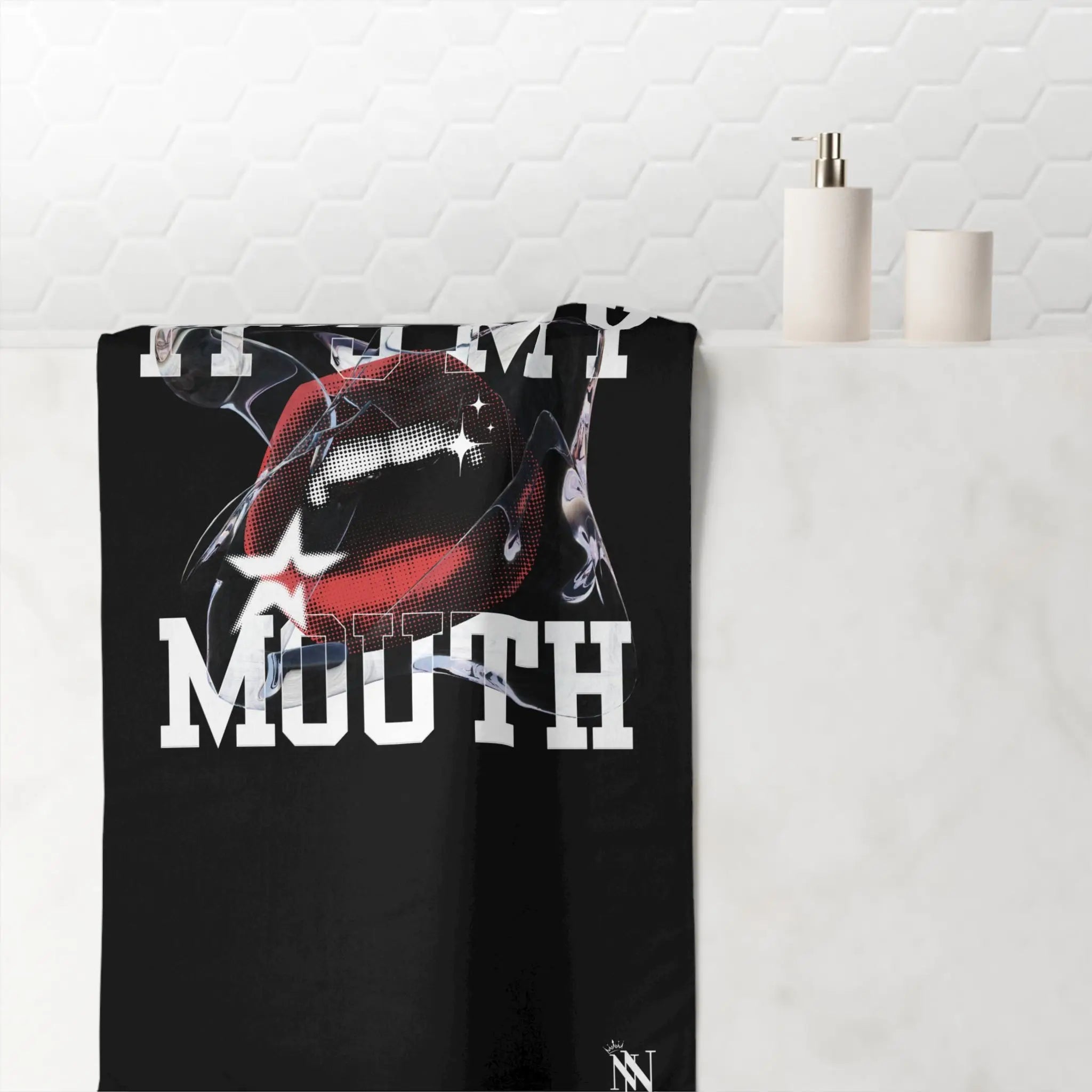 It’s My Mouth | Mix & Match XL Fun-Flirty Lovers’ Towels