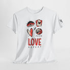 Peace Love Repeat Romantic Couples Sex Gifts Unisex T-Shirt