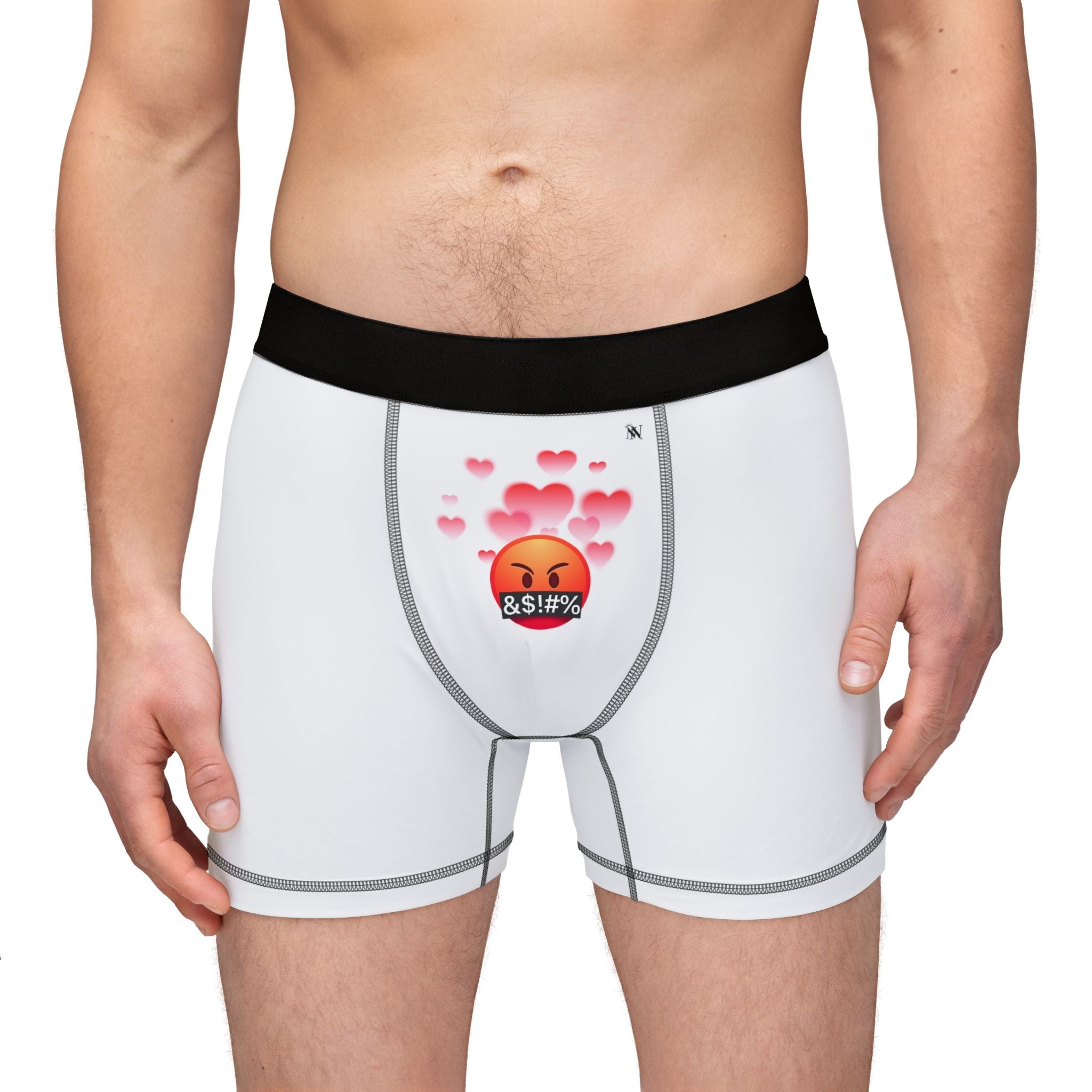 WTF? Love Emoji | Mix & Match Men’s Fun-Flirty Lovers’ Boxer Briefs