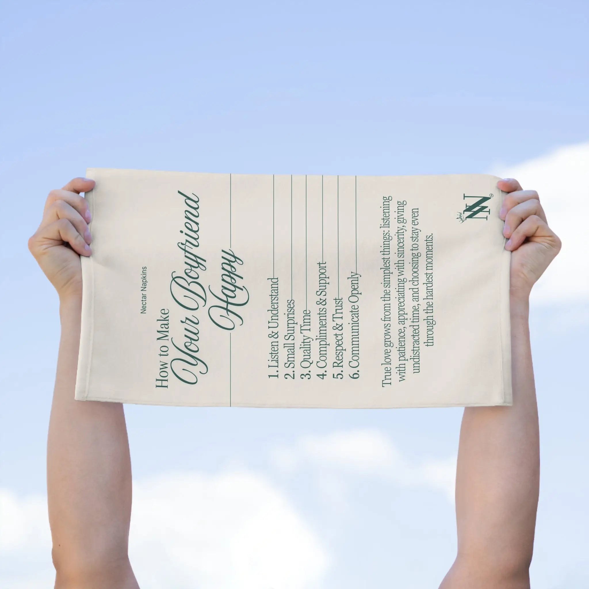 How to Make Your Boyfriend Happy | Mix & Match Soft Fun-Flirty Lovers’ Towels