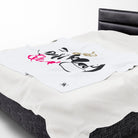 Gold Crown Birthday Queen | Mix & Match Velveteen Fun-Flirty Lovers’ Blankets