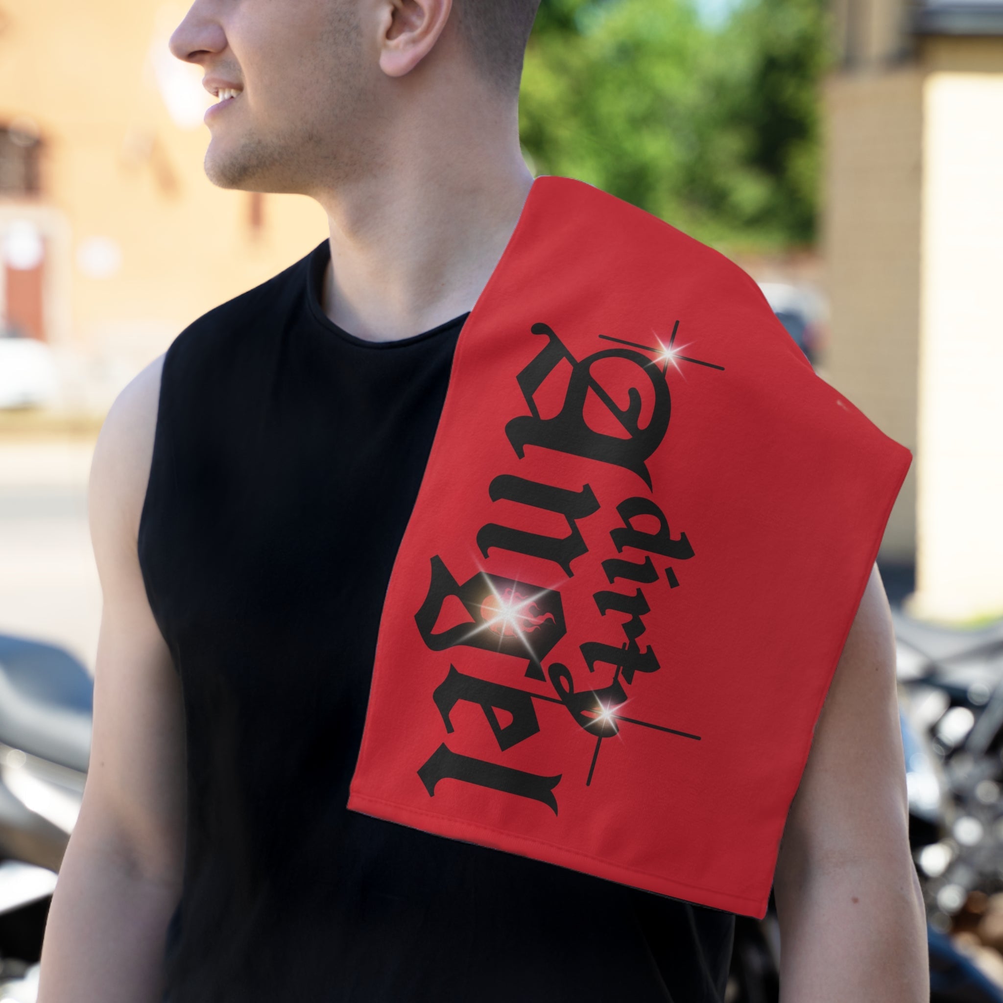 Dirty Angel Red | Mix & Match Soft Fun-Flirty Lovers’ Towels