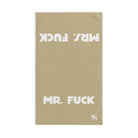 Mr. Mrs. Fuck Shareable Sides Gold | Mix & Match Classic Fun-Flirty Lovers’ Towels