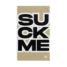 SUCK ME Block Letter Gold Cum Towel