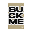 SUCK ME Block Letter Gold | Mix & Match Classic Fun-Flirty Lovers’ Towels