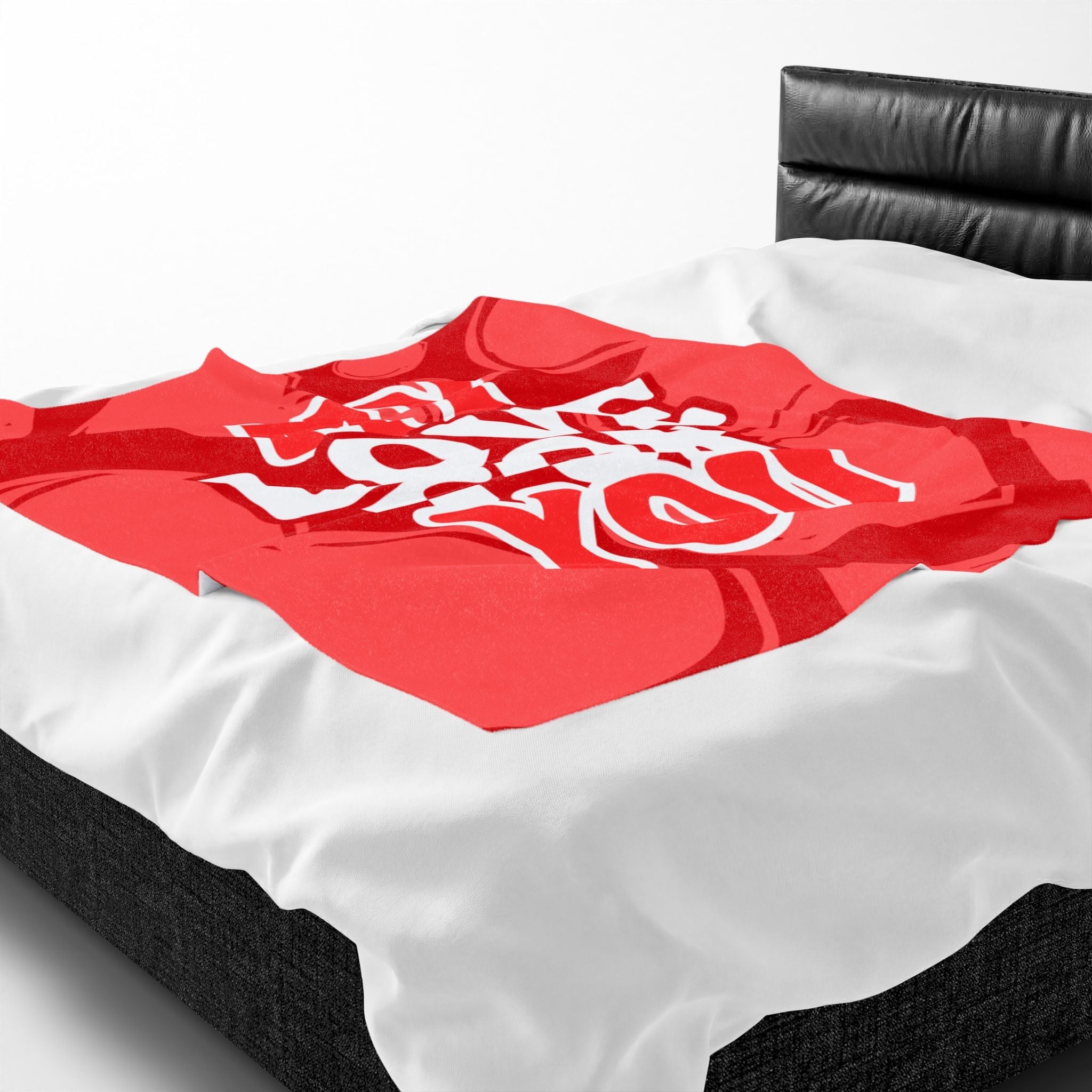 My Love for You Heart Pattern Romantic Lovers Gifts Blanket