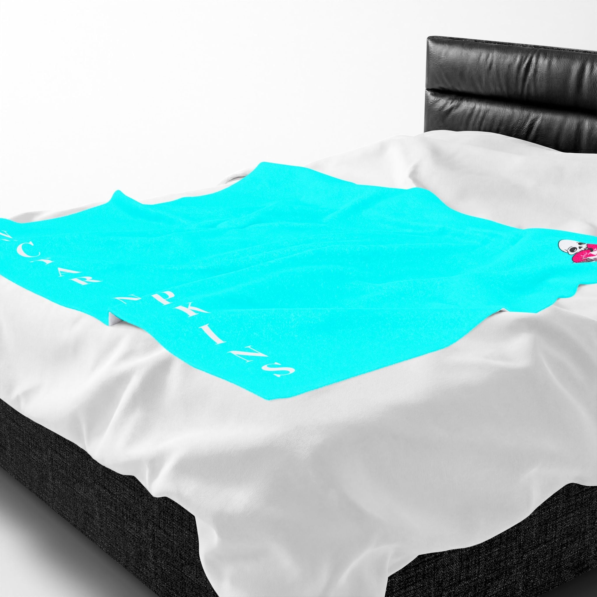 Nectar Napkins Brand Neon Blue Love Blanket