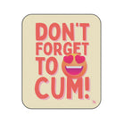 Don’t Forget to Cum! Heart Eyes Emoji | Mix Match Fun-Flirty Lovers’ Water-Resistant Blankets