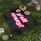 Y’all Crazy! | Mix Match Fun-Flirty Lovers’ Water-Resistant Blankets