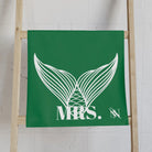 Mrs. Mrs. Mermaid Shareable Sides Green | Mix & Match Classic Fun-Flirty Lovers’ Towels