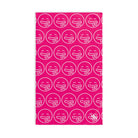 Hungry Drooling Emoji Pattern Signature Pink | Mix & Match Classic Fun-Flirty Lovers’ Towels