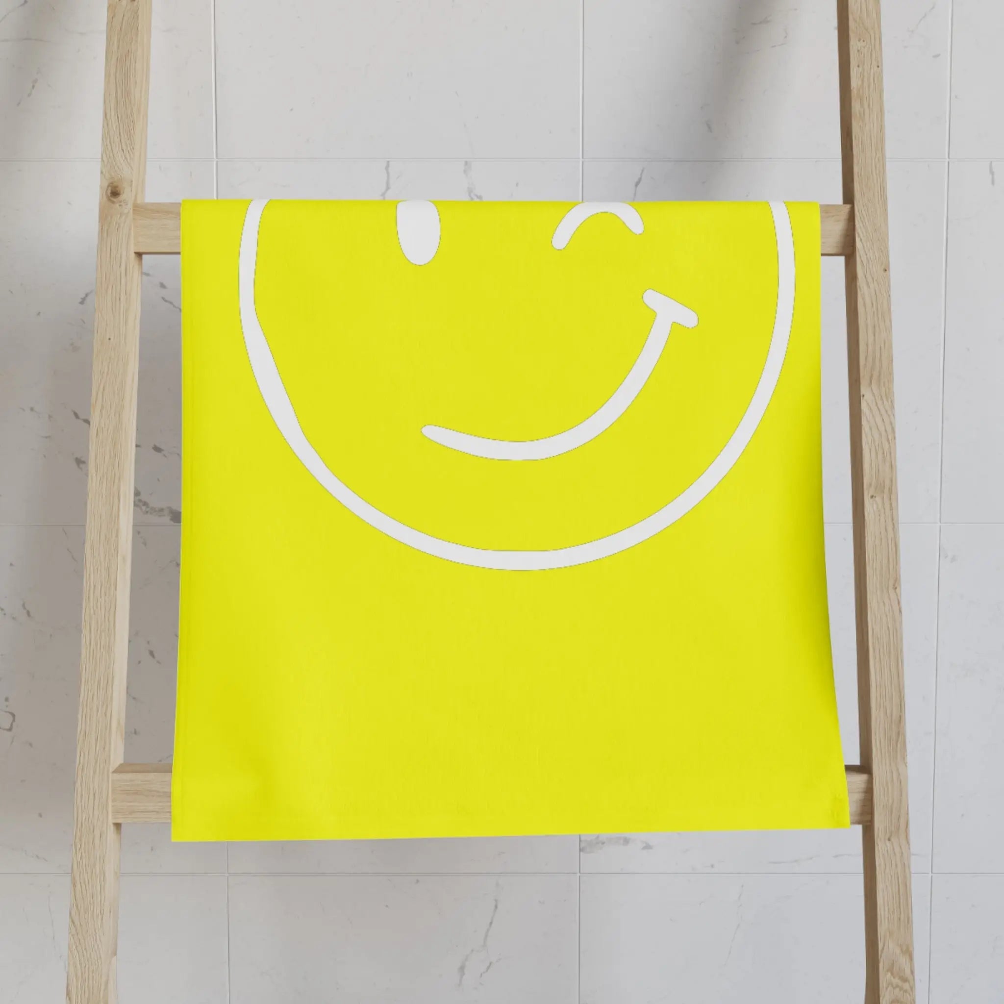 Wink Emoji Neon Yellow Cum Towel