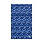 Hungry Drooling Emoji Pattern Blue Cum Towel