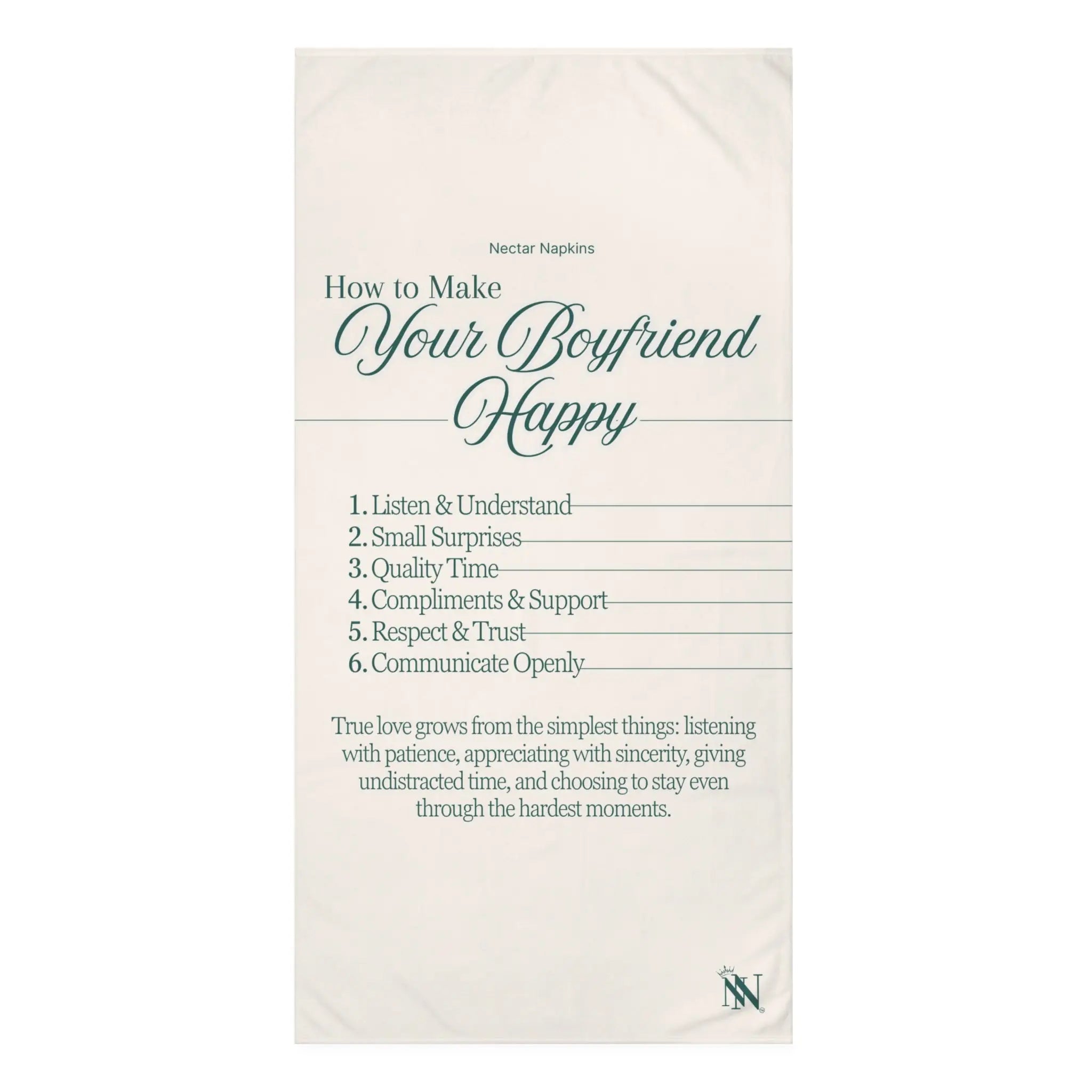 How to Make Your Boyfriend Happy | Mix & Match XL Fun-Flirty Lovers’ Towels