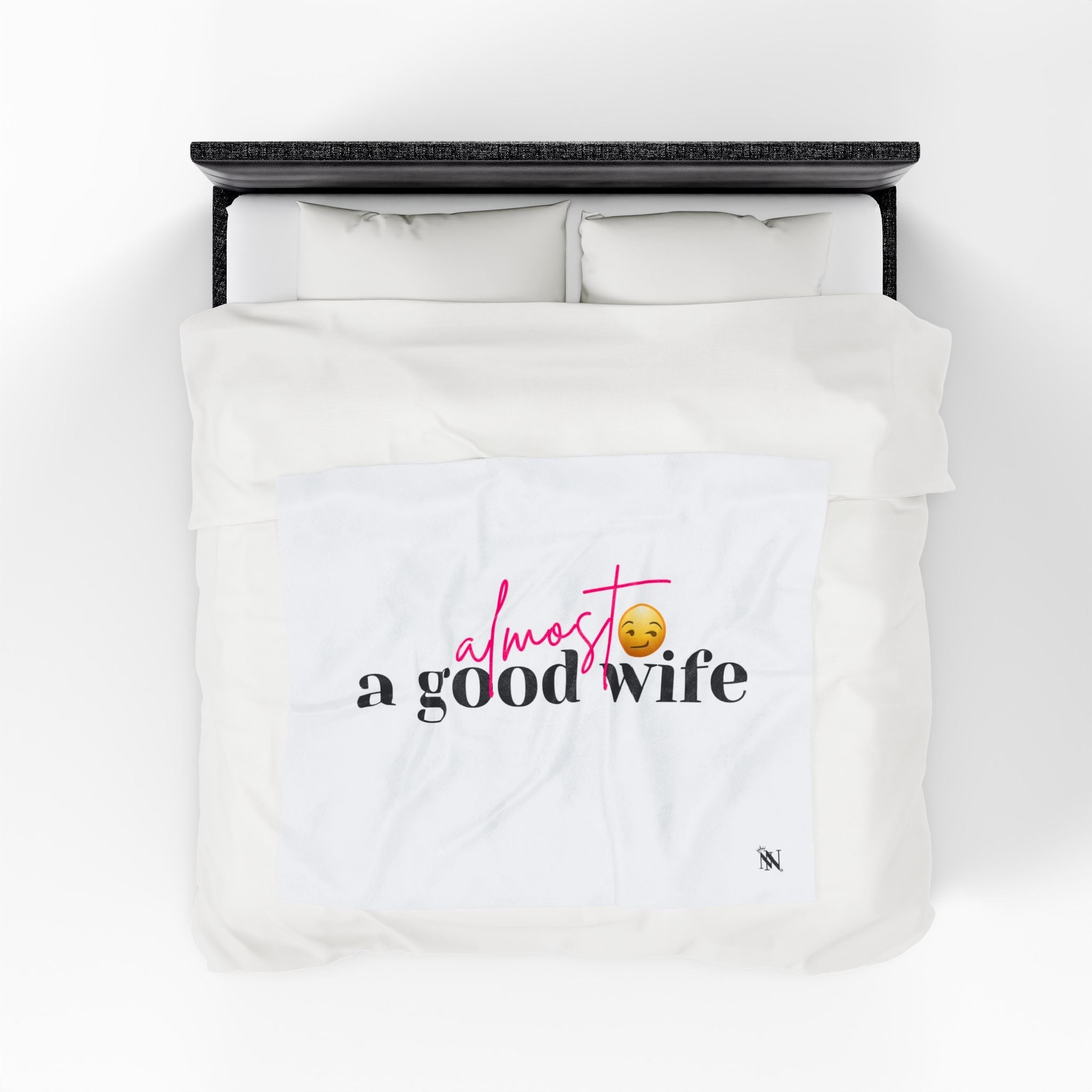 Almost a Good Wife Emoji | Mix & Match Soft Fun-Flirty Lovers’ Blankets