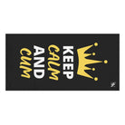 Keep Calm & Cum Queen King | Mix & Match XL Fun-Flirty Lovers’ Towels