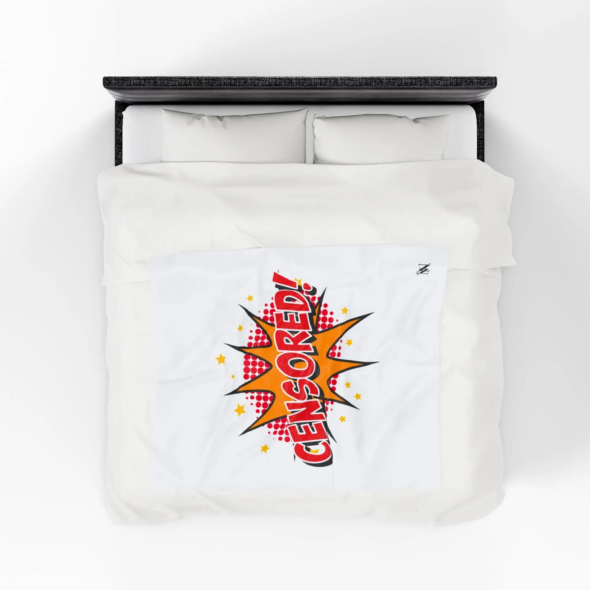Cartoon Censored | Mix & Match Soft Fun-Flirty Lovers’ Blankets