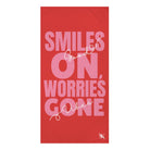 Smiles On Worries Gone Good Vibes | Mix & Match XL Fun-Flirty Lovers’ Towels