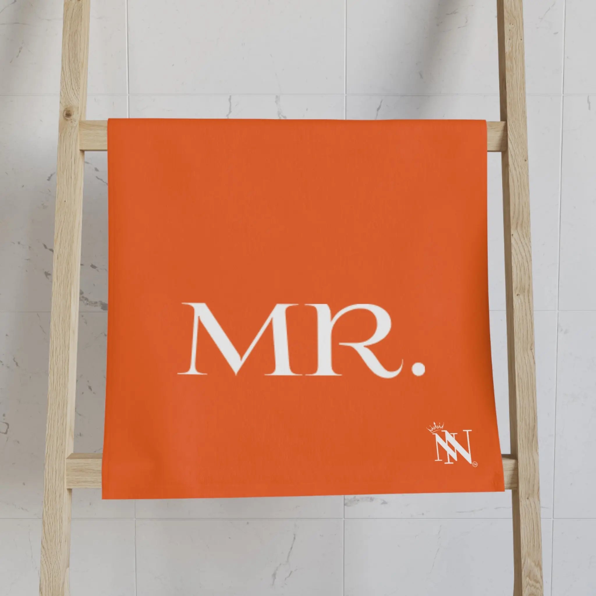 Mr Mrs Shareable Orange | Mix & Match Classic Fun-Flirty Lovers’ Towels