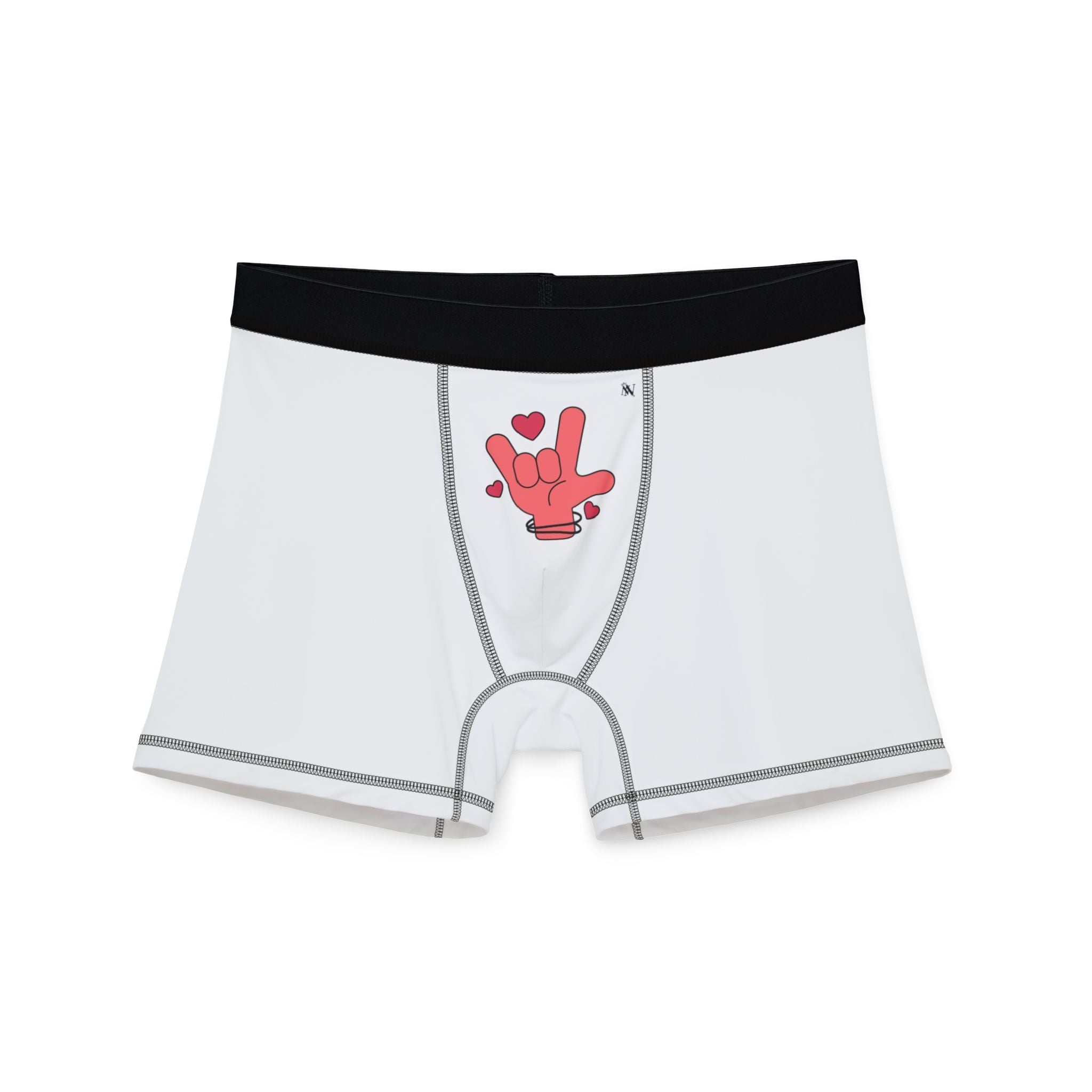 I Love You Hand Sign | Mix & Match Men’s Fun-Flirty Lovers’ Boxer Briefs