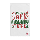 Dear Santa I Really Tried | Mix & Match Original Fun-Flirty Lovers’ Towels
