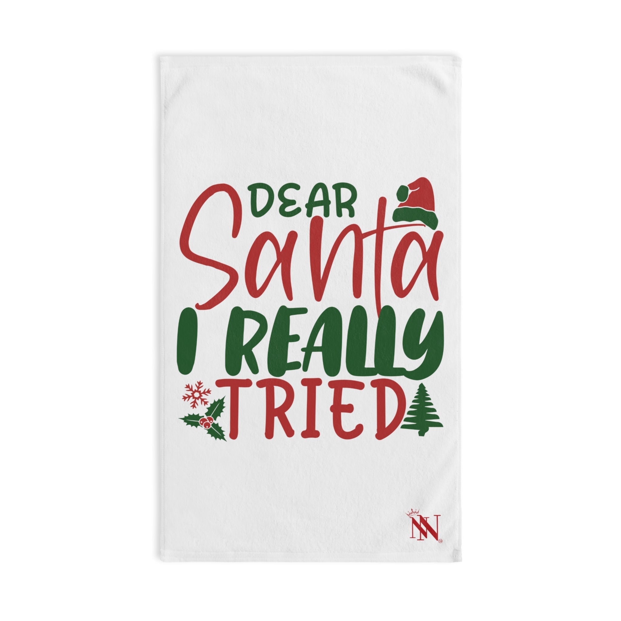 Dear Santa I Really Tried | Mix & Match Original Fun-Flirty Lovers’ Towels